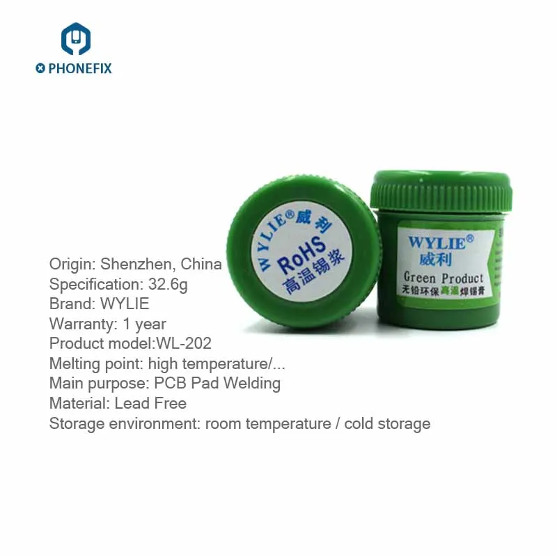 Паяльная паста без свинца PHONEFIX низкотемпературная паяльная средней и высокой