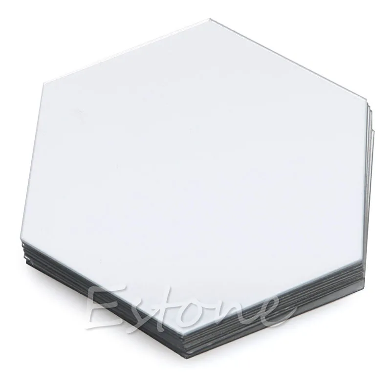 New Qualified Wall Stickers 12Pcs 3D Mirror Hexagon Vinyl Removable Sticker Decal Home Decor Art DIY | Дом и сад