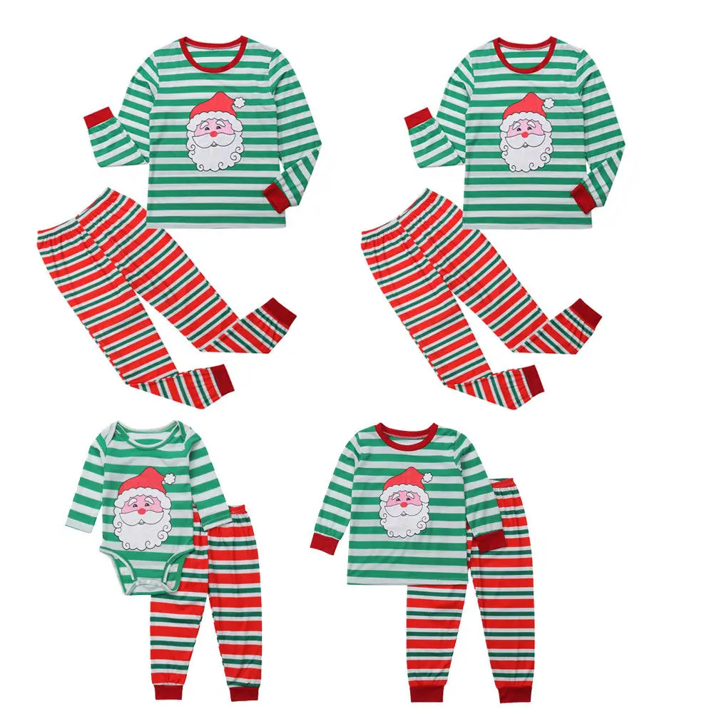 Christmas Family Pajamas Set Xmas Adult Women Kids Sleepwear Nightwear Outfits Families Photography Props | Мать и ребенок