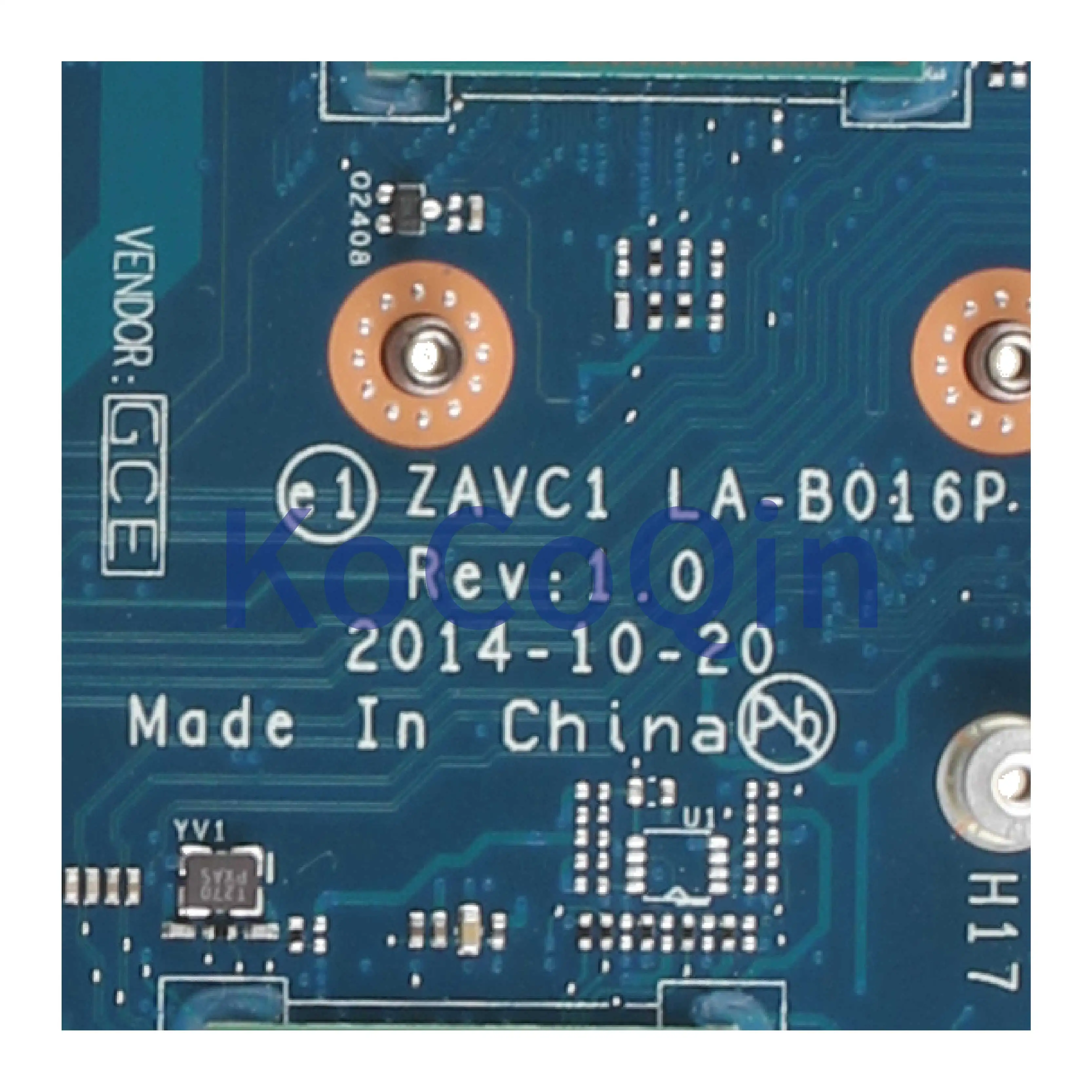 KoCoQin материнская плата для ноутбука DELL Inspiron 5448 5548 I3-5005U материнская плата AZVC1LA-B016P CN-0JGW4R 0JGW4R SR244 Процессор 216-0858020