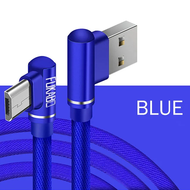 Blue Micro USB кабель 3,0 Быстрая зарядка USB кабель для передачи данных для телефона samsung Micro USB кабель для Xiaomi Redmi LG Android USB кабель для зарядки - Цвет: Blue