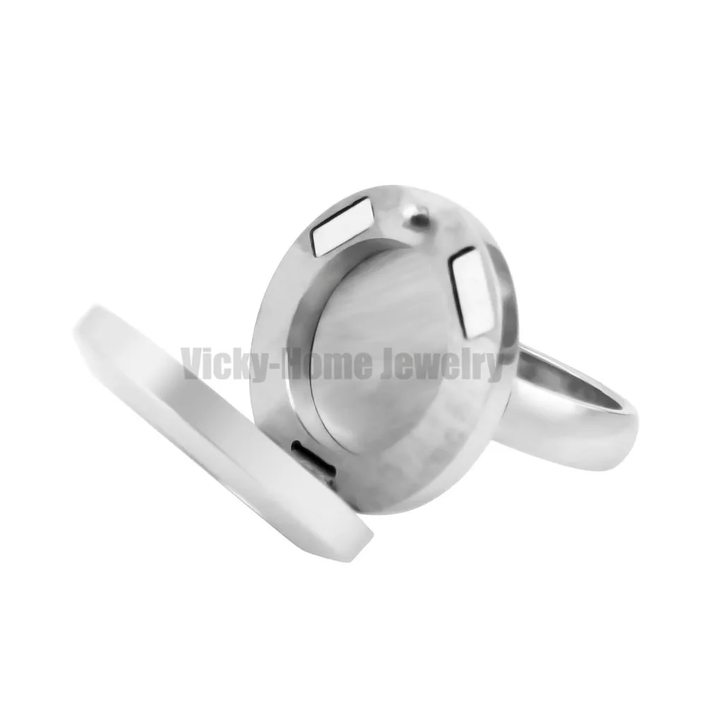 Кольцо-медальон с эфирными маслами Seed of Life 20 мм ароматерапия из нержавеющей стали