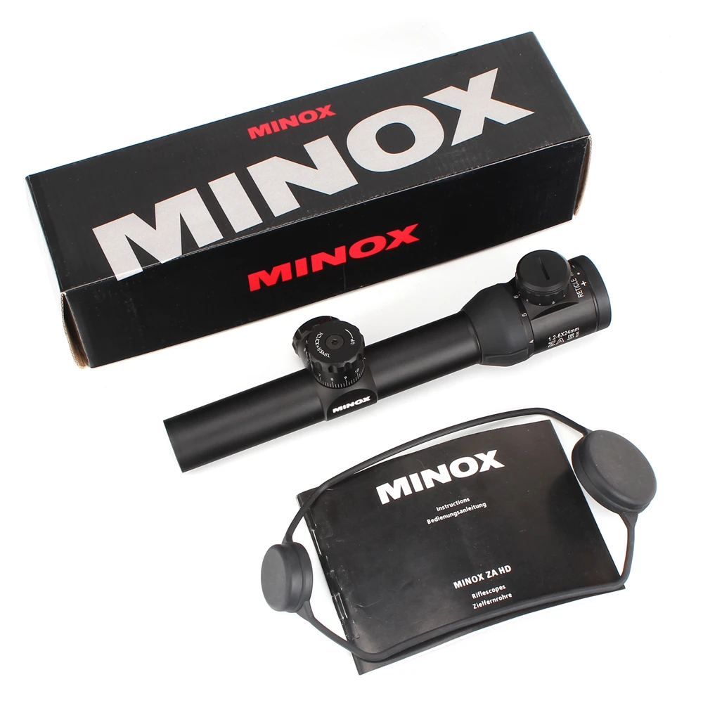 MINOX ZA 5i HD 1 2 6X24 IR компактная Охотничья винтовка прицел стекло Выгравированная