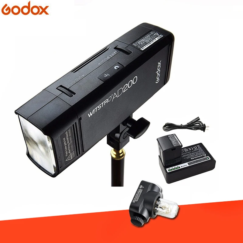 Карманная вспышка Godox AD200 2 4 ГГц 8000 с 2900 Вт мАч|for canon|flash lightgodox ttl |