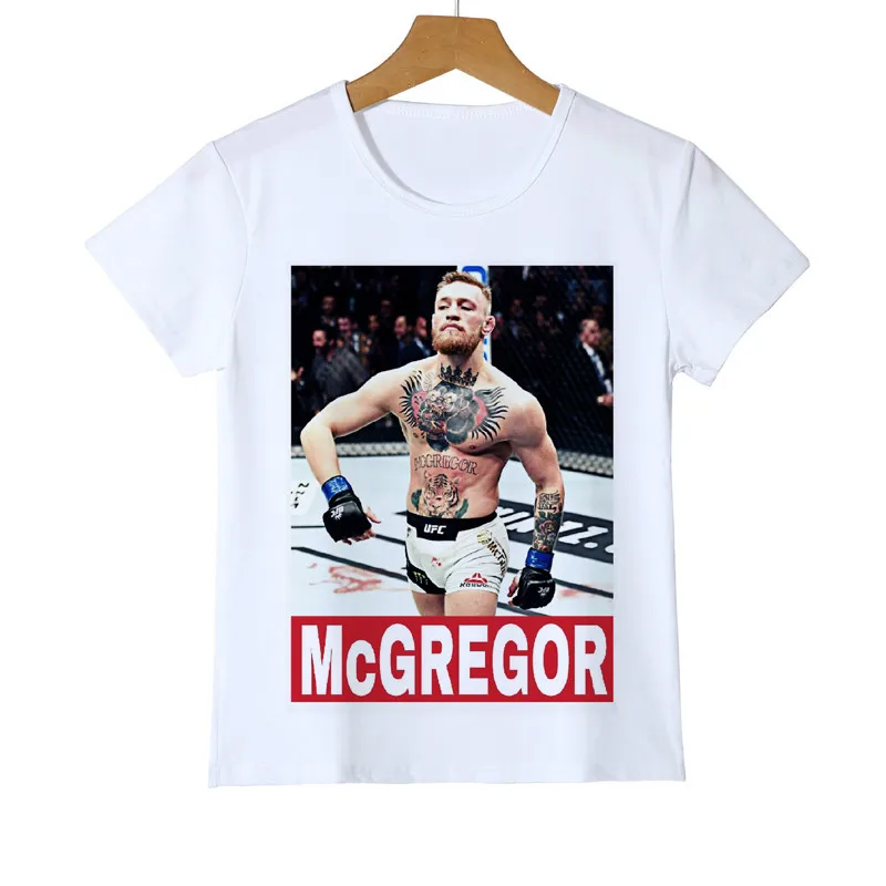 Летний топ для детей с 3d принтом Conor Mcgregor футболки Повседневная футболка