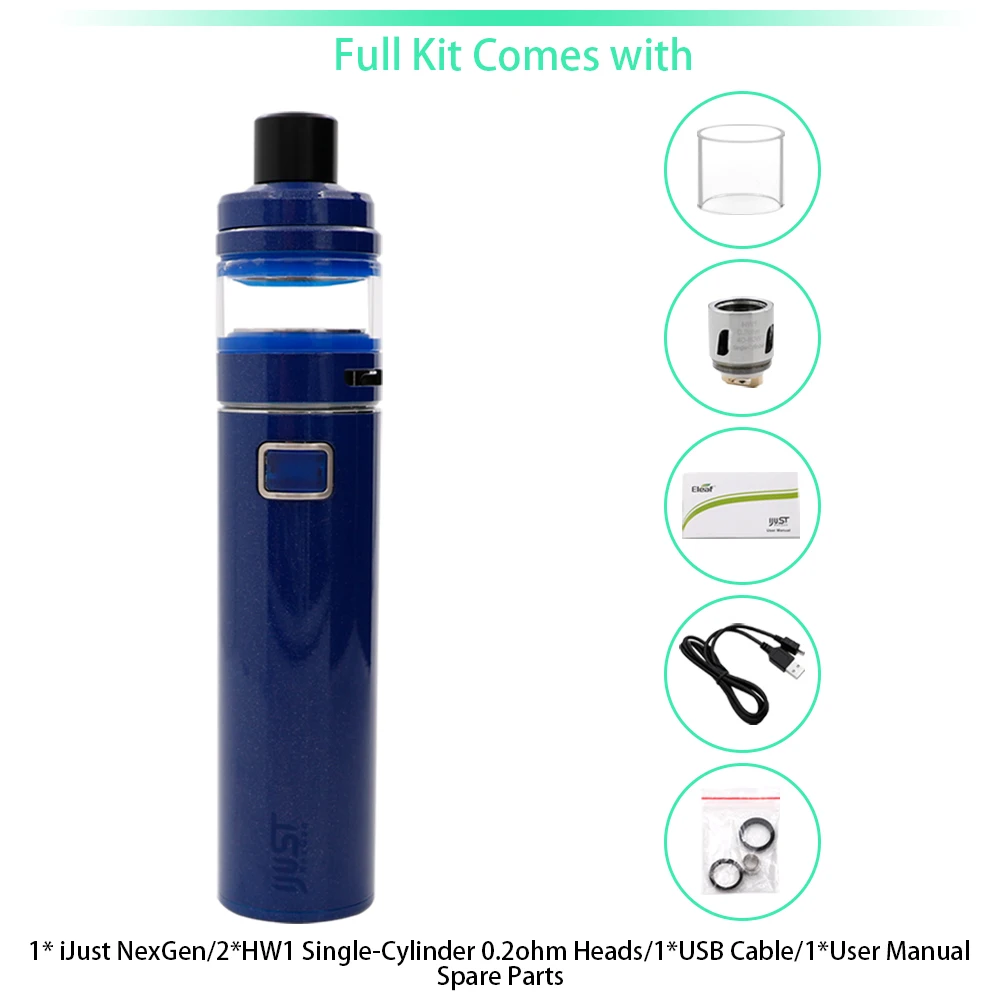 Оригинальный Eleaf iJust nexgen комплект 3000 мАч батарея 2 мл электронная сигарета Vape