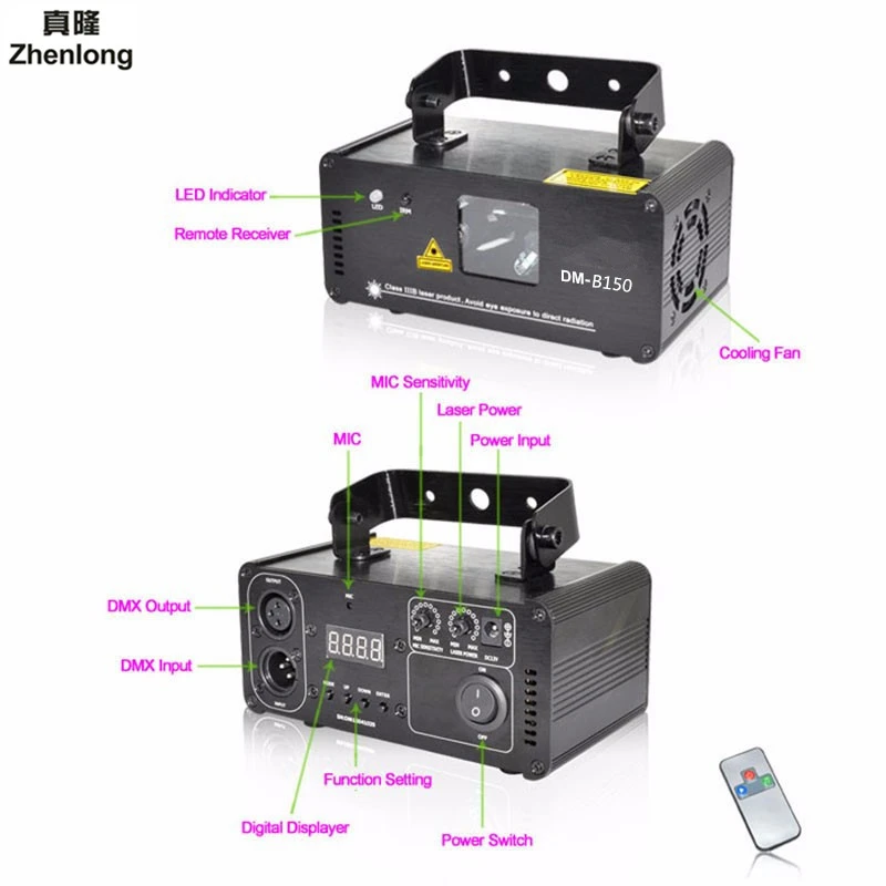 Пульт дистанционного управления DMX512 150 мВт синий лазерный эффект Сканер DJ диско