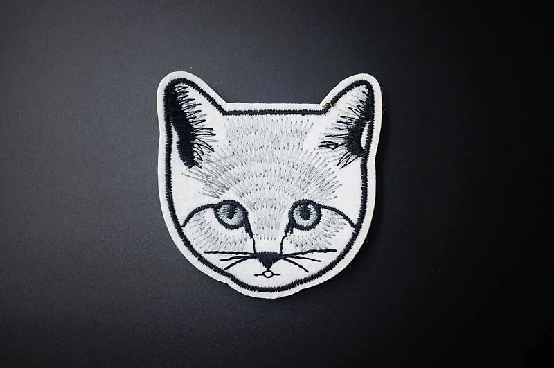 Кот, собака, девочка, ручная вышивка, нашивка, железо на шитье, аппликация, милая ткань, сумка для одежды, сделай сам, декоративные нашивки