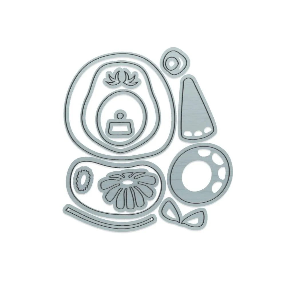 1 Набор бегемот в форме животных трафарет для скрапбукинга альбом тиснение