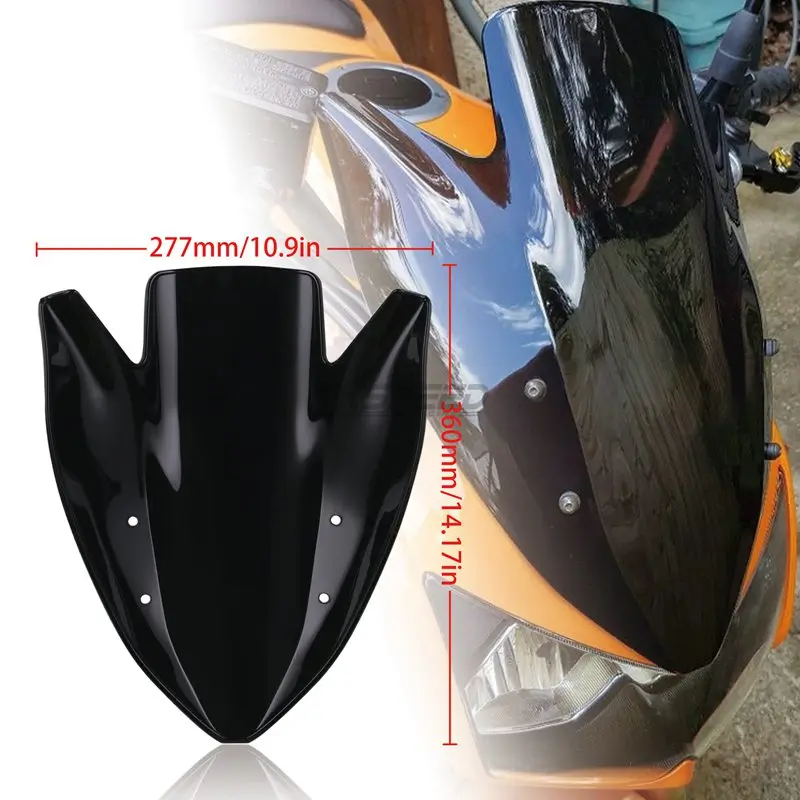 Лобовое стекло мотоцикла ветровое ветровые дефлекторы для Kawasaki Z1000 2003 2004 2005 2006