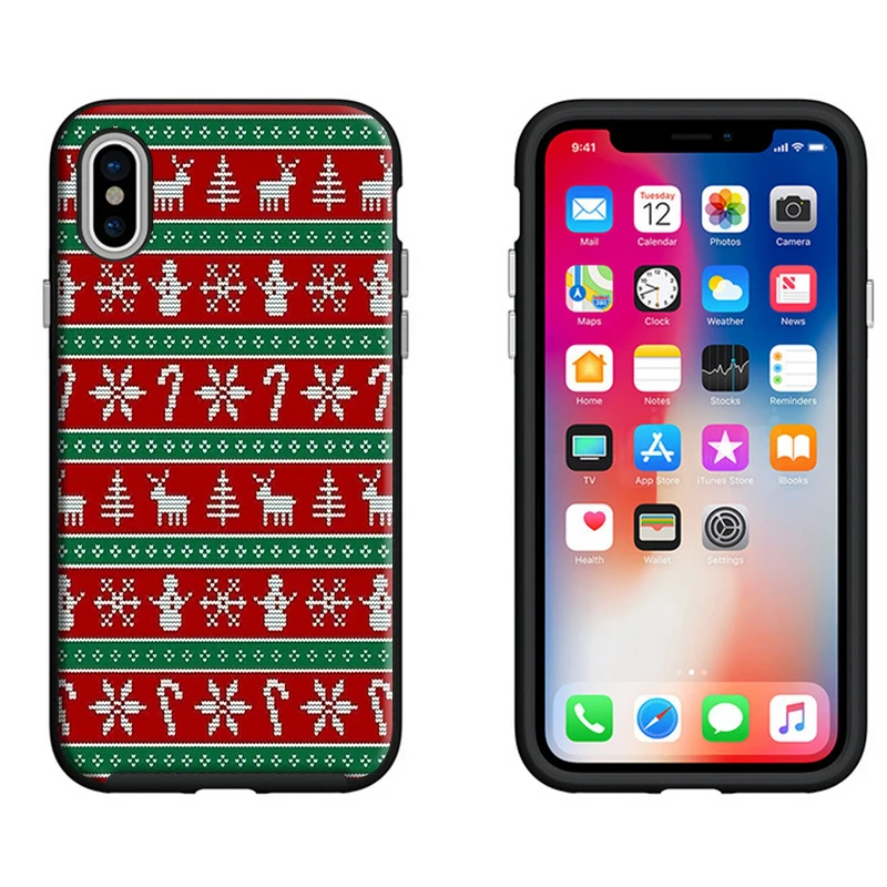 Рождественский Счастливый Логотип для Samsung s8 s9plus S6 S7 Edge черный мягкий силиконовый