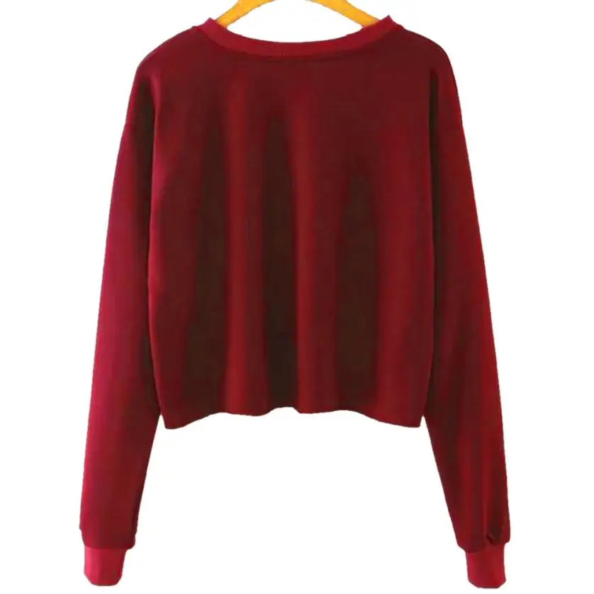 Новинка 2018 осенняя Женская толстовка с длинным рукавом и надписью топы блузка