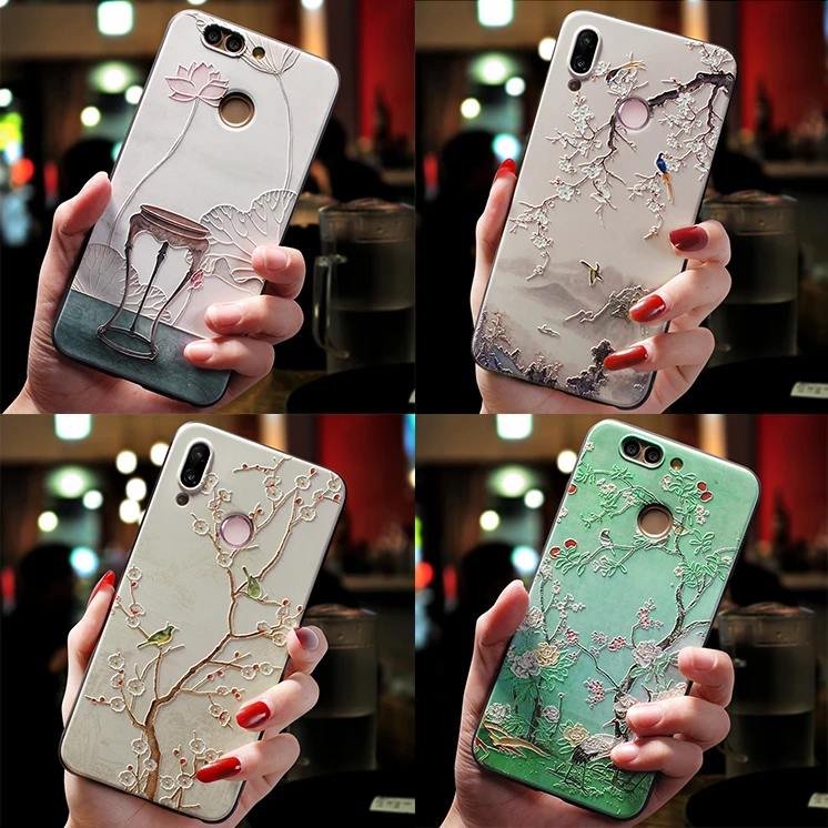 Чехол из ТПУ с 3D тиснением для Huawei Honor View 20 8X 10X 7A 6A 10 Play 9 P30 P20 P9 P10 Pro Lite Mini P Smart Plus Y9 2019
