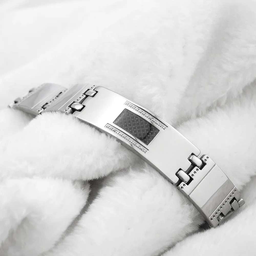 5 в 1 титановый магнитный браслет для мужчин с фианитами|bracelets for|chain braceletbracelet for men |