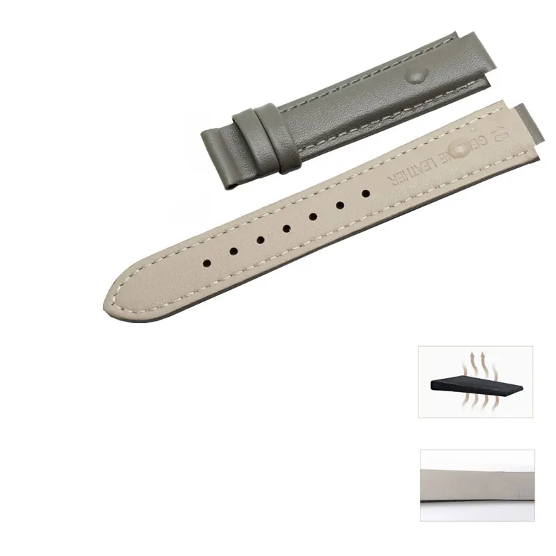 Genuine Leather Watch bands 16*10mm Convex interface Color Female accessories For LA8406/8408/8412/8402WWWD | Наручные часы