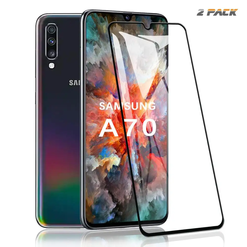 2 в 1 Защитное стекло для Samsung A50 A40 A70 A30 A20 A10 закаленное объектива пленка на A21 A21s + M21