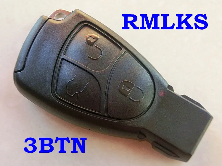 

RMLKS Smart Car Remote Key Case Fob Shell Replacement For Mercedes For Benz C E B S Class CLS CLK SLK ML CL Insert Uncut Blade