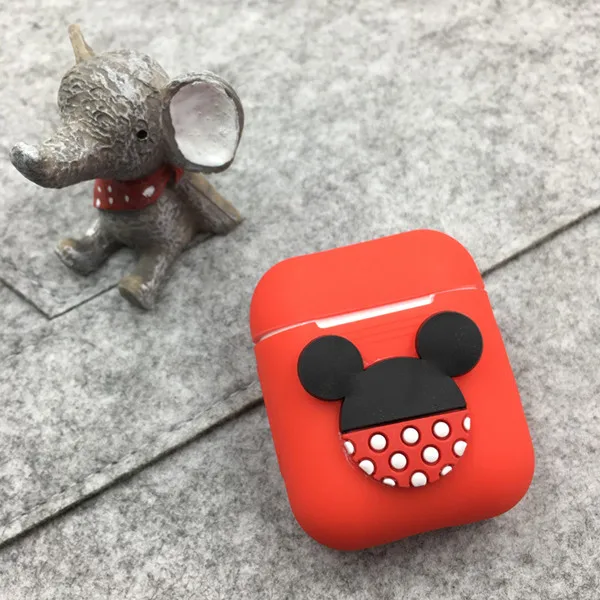 1 Мультяшный Мягкий силиконовый чехол для Airpods, противоударный защитный чехол для наушников, водонепроницаемый чехол для iPhone 7 8, аксессуары для гарнитуры - Цвет: 1