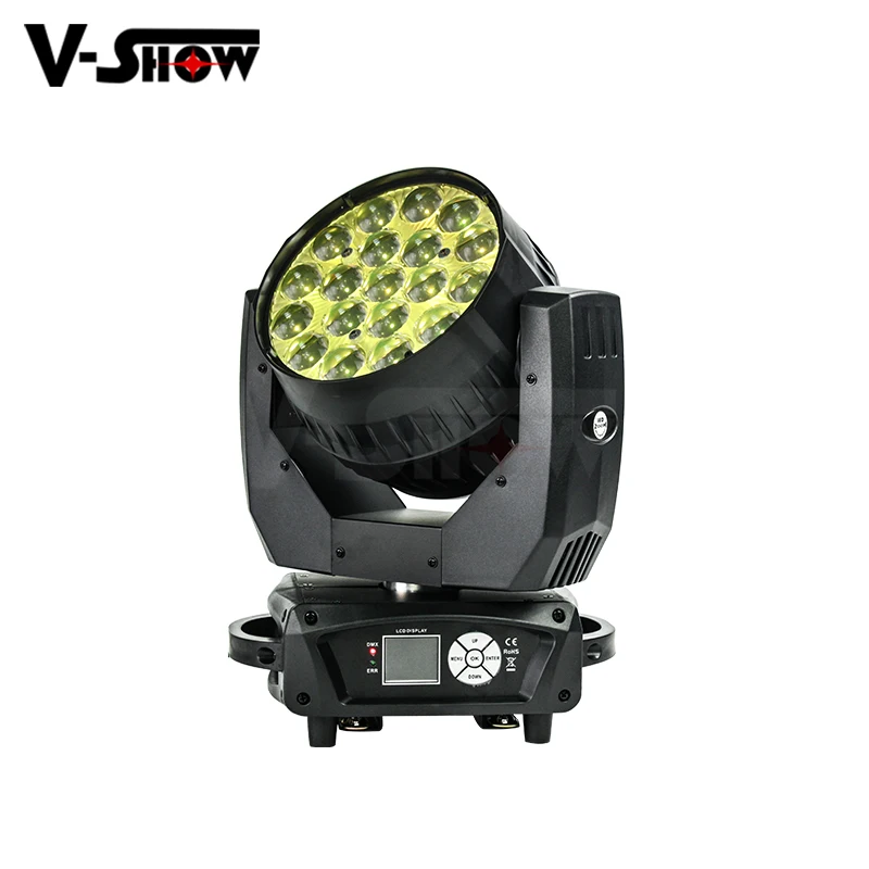 Vshow 2 шт. AURA 19x15 Вт RGBW 4 в 1 светодиодный луч моющийся движущийся головной свет с