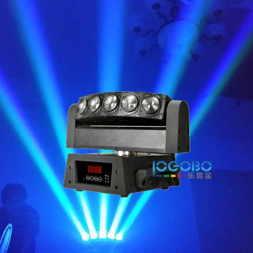 Горячее предложение дешево 5 глаз LED движущийся головной свет 5x10 Вт белый/RGBW