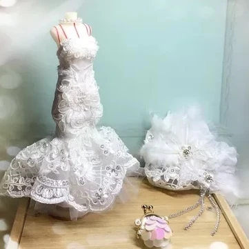 one set 3 шт./компл. новое уникальное свадебное платье с юбкой-годе для кукол Blyth изысканное свадебное платье+ головной убор+ милая сумочка Blyth платье - Цвет: one set