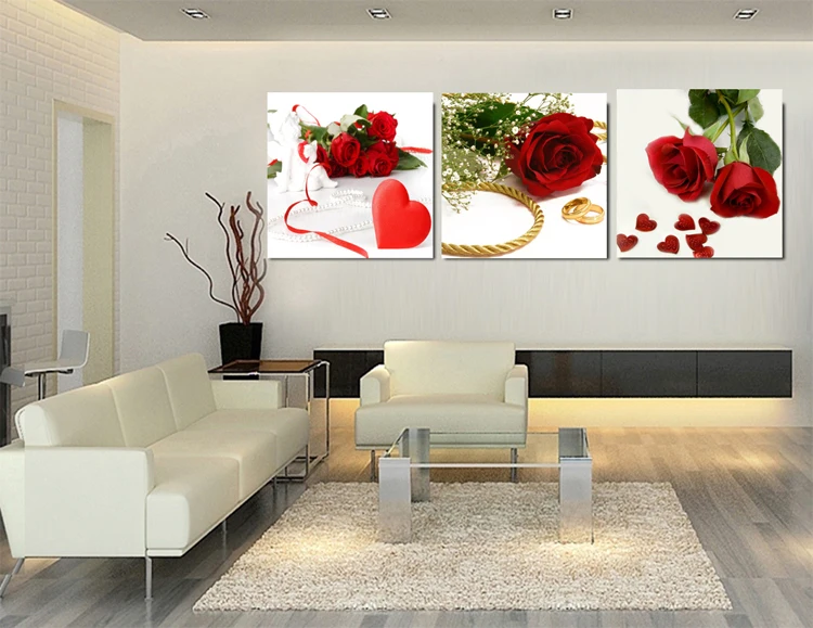 Новинка 2017 картина Fallout с эффектом масс Красивые розы Картина на холсте