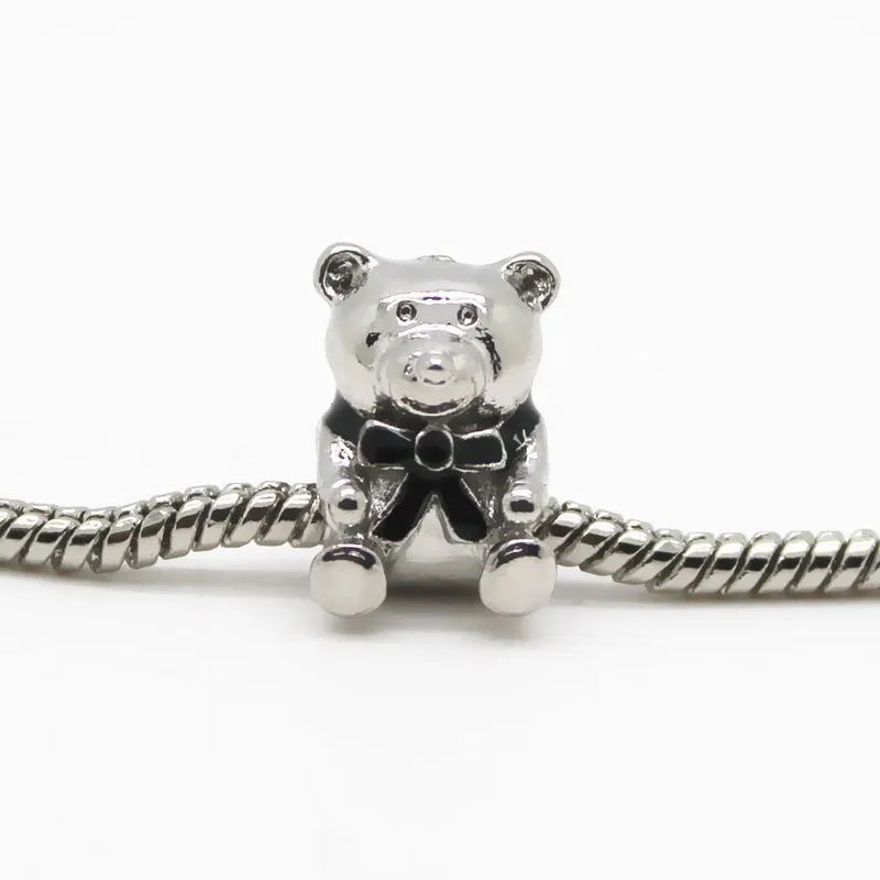 2 шт. бесплатная доставка античный посеребренный сплав с большим отверстием