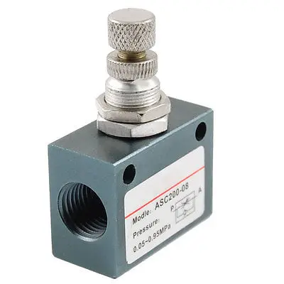 

One Way Pneumatic Throttle Flow Control Valve ASC200-08