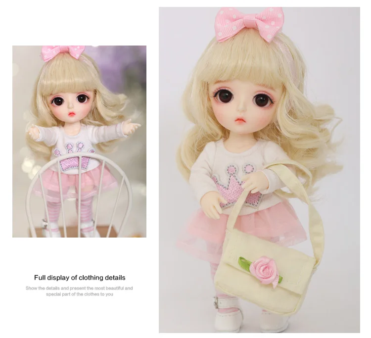 BJD/одежда; коллекция 1/8 года; модная юбка с бантом на застежке; милое платье для принцессы в стиле Linachouchou Miu YF8-184; Аксессуары для кукол