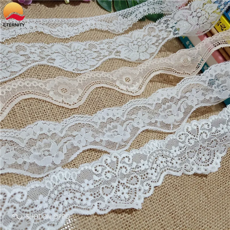 3.4-6CM S2325 High-Quality Multi-Color White Elastic Lace Ribbon Underwear Band Used For Sewing Decorative African | Дом и сад