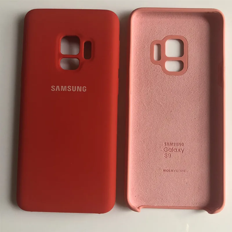 Жидкий силиконовый чехол для samsung galaxy S9/S9 Plus, шелковистый мягкий на ощупь защитный чехол на заднюю панель для galaxy s9 plus, упаковка