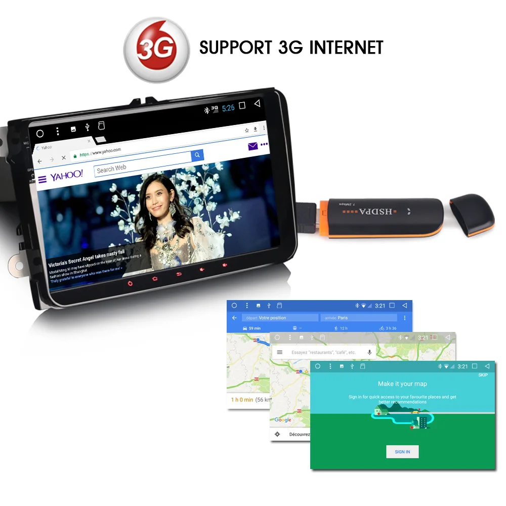 9 &quotAndroid 7 1 Автомобильный плеер радио DAB + Радио GPS Навигация DVD для VW Passat Polo EOS Touran