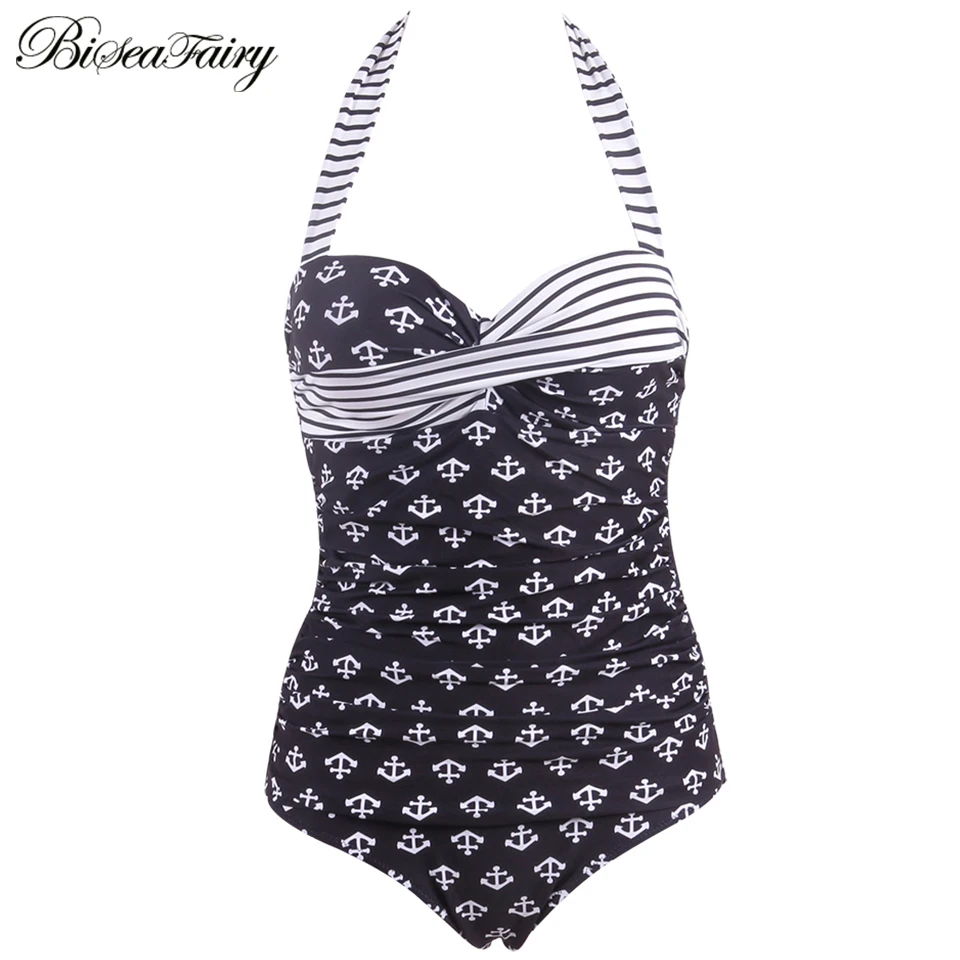 Женский слитный купальник Biseafairy купальный костюм большого размера плюс с