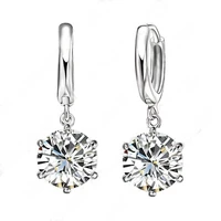 hot sale 925 sterling silver pendant earrings with shiny aaa cubic zirconia for women lady party wedding jewelry