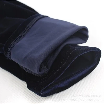 Женские весенне осенние теплые брюки тонкие бархатные лоскутные леггинсы