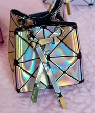 1 шт. 4,5 см модная сумочка для кукол Розовая Золотая клетчатая лазерная сумка для blyth OB24 licca 1/6 bjd куклы аксессуары Сумки для кукол - Цвет: gold