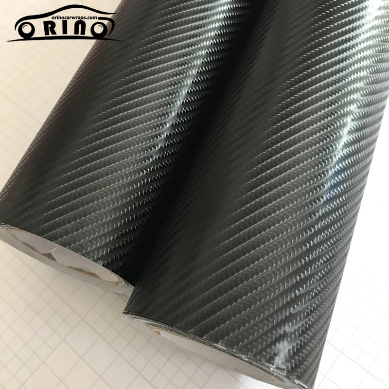 Глянцевая виниловая пленка ORINO 1 52*20 м (5FTX65FT) 6D из углеродного волокна