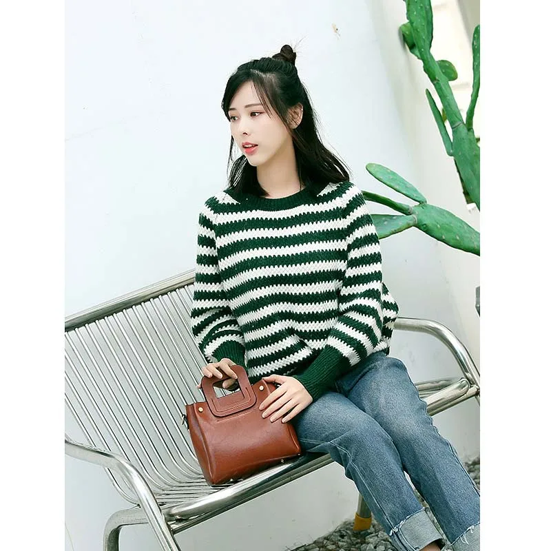 

2019 new PU leather ladies retro handbag fashion wild Messenger bag SDW68