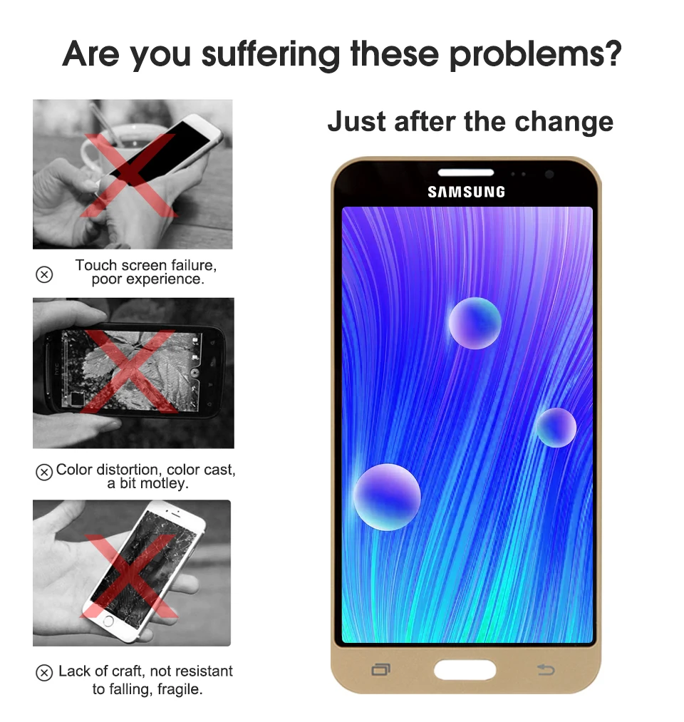 J320F lcd для samsung Galaxy J3 J320 lcd J320A J320FN J320M lcd дисплей с кодирующий преобразователь сенсорного экрана в сборе