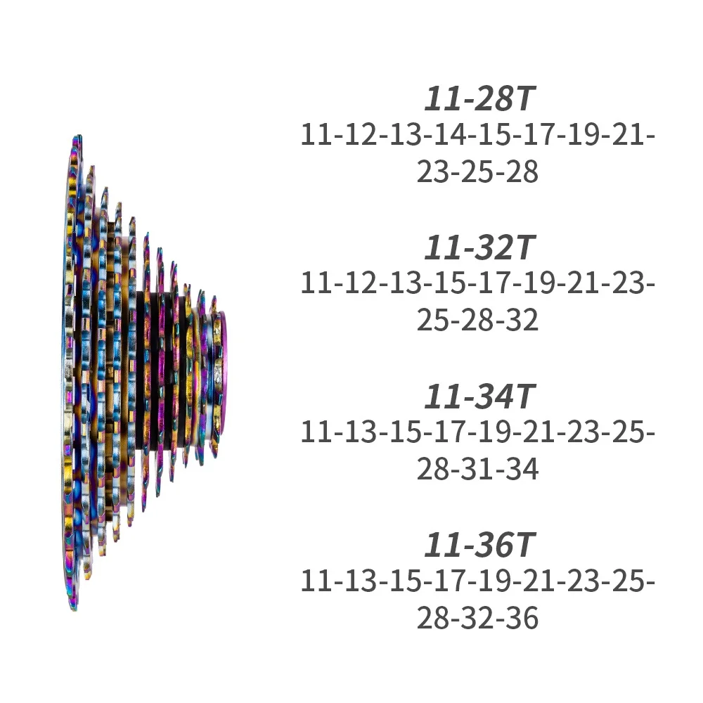 Набор скоростей для шоссейного велосипеда 11 Новая цветная кассета S SLR2 28T/32T/34T/36T