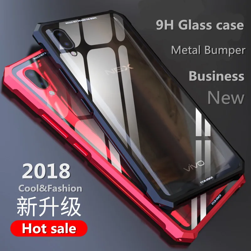 Heavy duty Защита для iphone 7 чехол X oneplus 6 закаленного стекла с металлическим каркасом