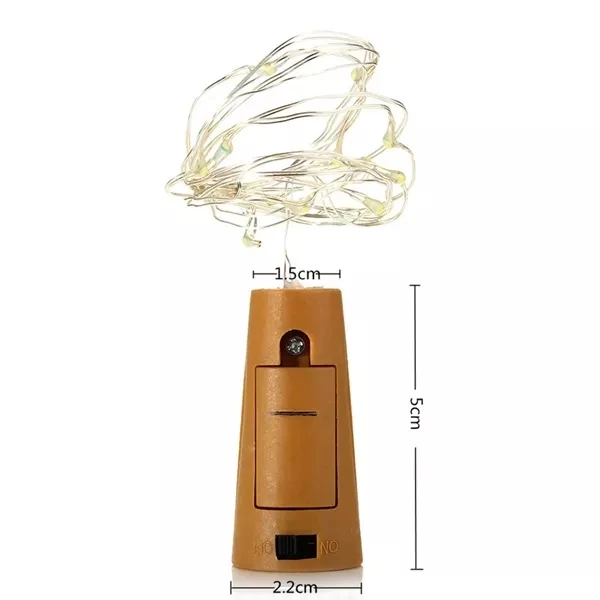 Wine Stopper Светодиодный пробковый медный провод, светодиодный ночник для бутылки вина, гирлянды для дома, Рождества, свадьбы, праздников - Испускаемый цвет: Wine Stopper