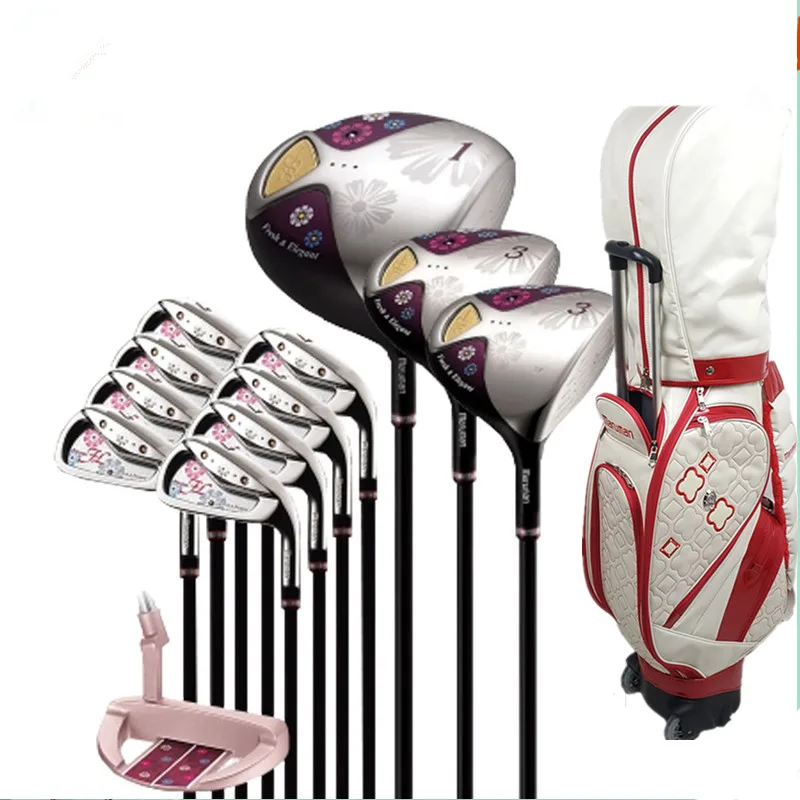 Club12piece and bag2 Женский гольф-клуб Maruman FL Гольф полный комплект клюшек Драйвер+ Фарватер Дерево+ утюги+ клюшки Графит Гольф Вал сумка - Цвет: Club12piece and bag2