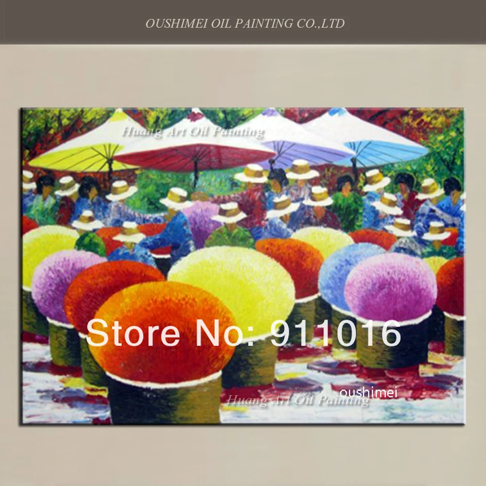 

Hand Painted Hang Painting Modern Oil Painting Abstract Pictures For Room Decor Handmade Knife Party Landscape