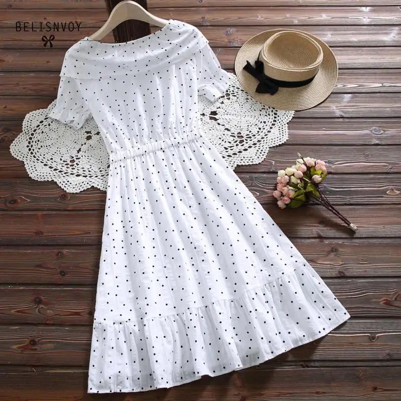 Белое розовое летнее платье с оборками японское Mori Girl Vestidos женские хлопковые