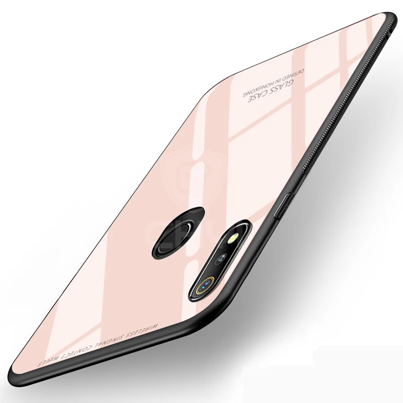 Chyi стеклянный чехол для realme 3 pro Чехол Жесткий Мягкий силиконовый Защитный ковер |