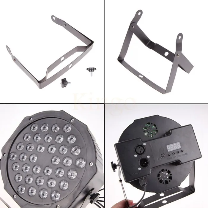 

Kingoffer 36 LED Stage Light RGB Par Light DMX512 Master Slave LED Flat DJ Equipment Controller Discos KTV Music Party use