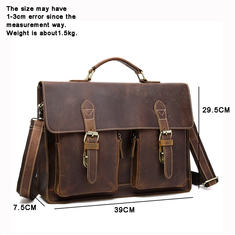 Портфель WESTAL из натуральной кожи для мужчин сумка мессенджер ноутбука