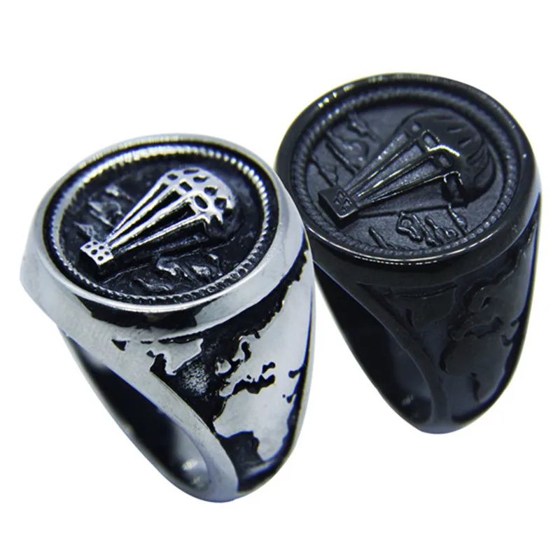 1 шт. новинка Крутое кольцо для воздушного шара из нержавеющей стали 316L модное