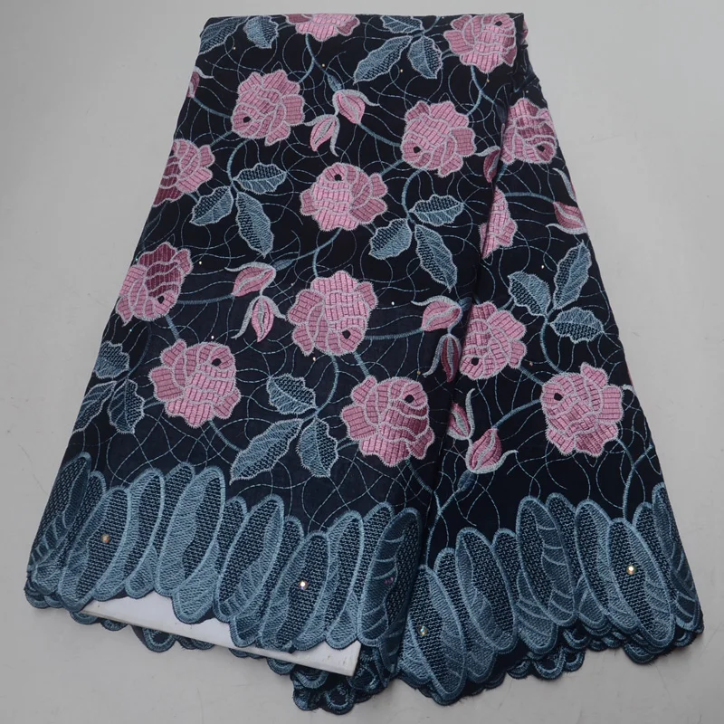 Бесплатная доставка (5 ярдов/шт) новейшая африканская хлопчатобумажная кружевная